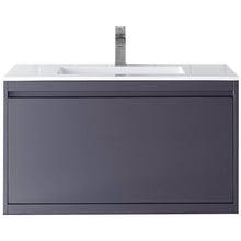 Load image into Gallery viewer, James Martin Milan 35.4&quot; Modern Grey Single Vanity- James Martin