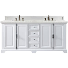Load image into Gallery viewer, James Martin Providence 72&quot; Bright White Double Vanity- James Martin