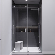 Load image into Gallery viewer, Madam Series 48 in. by 76 in. Frameless Sliding Shower Door in Chrome with Handle- Anzzi