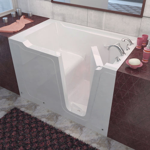 MediTub Walk-In 36 x 60 Right Drain White Soaking Walk-In Bathtub- Meditub
