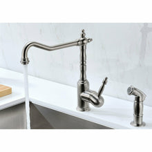 Load image into Gallery viewer, MOORE Undermount 32 in. Double Bowl Kitchen Sink with Locke Faucet in Brushed Nickel- Anzzi