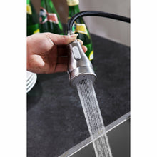 Load image into Gallery viewer, Bell Single-Handle Pull-Out Sprayer Kitchen Faucet in Brushed Nickel- Anzzi