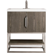Load image into Gallery viewer, James Martin Columbia 31.5&quot; Ash Gray - Brushed Nickel Single Vanity- James Martin