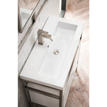 Load image into Gallery viewer, James Martin Boston 31.5&quot; Stainless Steel Sink Console With Storage Cabinet