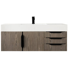 Load image into Gallery viewer, James Martin Mercer Island 48&quot; Ash Gray - Matte Black Single Vanity- James Martin