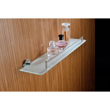 Load image into Gallery viewer, Caster Series Glass Shelf in Brushed Nickel- Anzzi