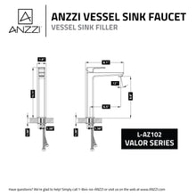 Load image into Gallery viewer, Valor Single Hole Single-Handle Bathroom Faucet in Brushed Nickel- Anzzi