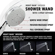 Load image into Gallery viewer, Arc 64 in. 2-Jetted Shower Panel with Heavy Rain Shower and Spray Wand in Brushed Stainless Steel- Anzzi