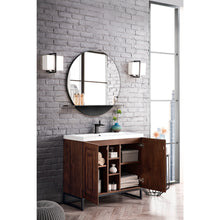 Load image into Gallery viewer, James Martin Alicante&#39; 39.5&quot; Mid Century Acacia-Matte Black Single Vanity Cabinet