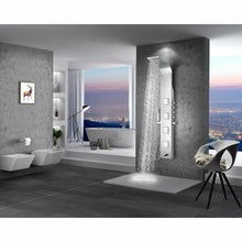 Load image into Gallery viewer, Mesa 64 in. Full Body Shower Panel with Heavy Rain Shower and Spray Wand in Brushed Steel- Anzzi