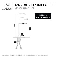 Load image into Gallery viewer, Fifth Single Hole Single-Handle Bathroom Faucet in Brushed Nickel- Anzzi