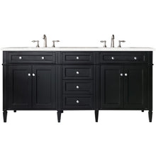 Load image into Gallery viewer, James Martin Brittany 72&quot;  Black Onyx Double Vanity- James Martin