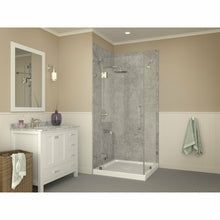Load image into Gallery viewer, Titan Series 36 in. x 36 in. Double Threshold Shower Base in White- Anzzi