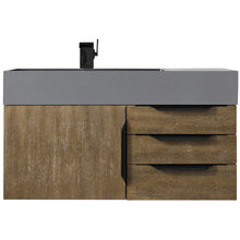 Load image into Gallery viewer, James Martin Mercer Island 36&quot; Latte Oak - Matte Black Single Vanity- James Martin