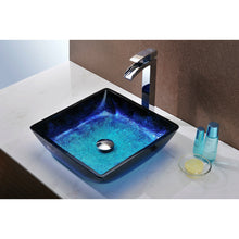 Load image into Gallery viewer, Kuku Series Deco-Glass Vessel Sink in Blazing Blue- Anzzi
