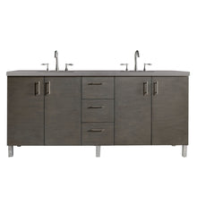 Load image into Gallery viewer, James Martin Metropolitan 72&quot; Silver Oak Double Vanity- James Martin