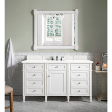 Load image into Gallery viewer, James Martin Brittany 60&quot;  Bright White Single Vanity- James Martin