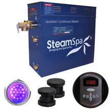 Load image into Gallery viewer, SteamSpa Indulgence 10.5 KW QuickStart Acu-Steam Bath Generator Package in Oil Rubbed Bronze- SteamSpa