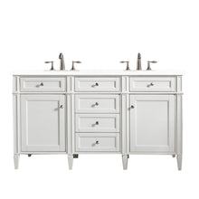 Load image into Gallery viewer, James Martin Brittany 60&quot;  Bright White Double Vanity- James Martin
