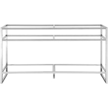 Load image into Gallery viewer, James Martin Boston 63&quot; Brushed Nickel Stainless Steel Sink Console (Double Basins)- James Martin