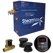 Load image into Gallery viewer, SteamSpa Oasis 12 KW QuickStart Acu-Steam Bath Generator Package with Built-in Auto Drain in Oil Rubbed Bronze- SteamSpa
