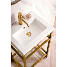 Load image into Gallery viewer, James Martin Boston 20&quot; Stainless Steel Sink Console with Storage Cabinet