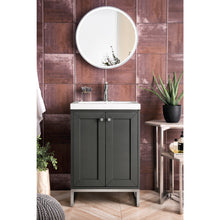 Load image into Gallery viewer, James Martin Chianti 24&quot; Mineral Grey - Brushed Nickel Single Vanity