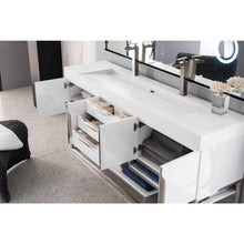 Load image into Gallery viewer, James Martin Columbia 72&quot; Glossy White Double Vanity