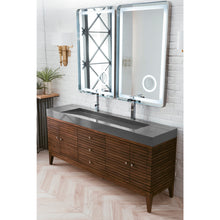 Load image into Gallery viewer, James Martin Linear 72&quot; Mid Century Walnut Double Vanity