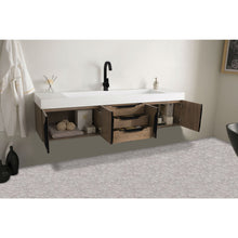 Load image into Gallery viewer, James Martin Mercer Island 72&quot; Latte Oak - Matte Black Single Vanity