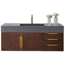 Load image into Gallery viewer, James Martin Mercer Island 48&quot; Coffee Oak - Radiant Gold Single Vanity- James Martin