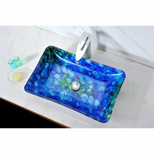 Load image into Gallery viewer, Voce Series Deco-Glass Vessel Sink in Lustrous Blue- Anzzi