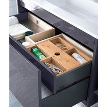 Load image into Gallery viewer, James Martin Milan 35.4&quot; Modern Grey - Matte Black Single Vanity