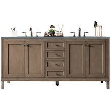 Load image into Gallery viewer, James Martin Chicago 72&quot; Whitewashed Walnut Double Vanity- James Martin