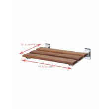 Load image into Gallery viewer, Rochen 12.4 in. Teak Wall Mounted Shower Seat- Anzzi