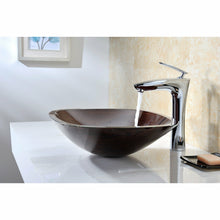 Load image into Gallery viewer, Cansa Series Deco-Glass Vessel Sink in Rich Timber- Anzzi