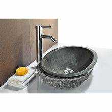 Load image into Gallery viewer, Dragons Peak Vessel Sink in Mandy Black- Anzzi