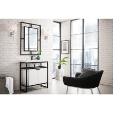 Load image into Gallery viewer, James Martin Boston 31.5&quot; Stainless Steel Sink Console With Storage Cabinet