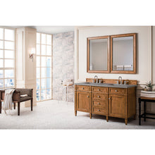 Load image into Gallery viewer, James Martin Brittany 60&quot;  Saddle Brown Double Vanity