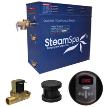 Load image into Gallery viewer, SteamSpa Oasis 7.5 KW QuickStart Acu-Steam Bath Generator Package with Built-in Auto Drain in Oil Rubbed Bronze- SteamSpa