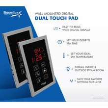 Load image into Gallery viewer, SteamSpa Royal 9 KW QuickStart Acu-Steam Bath Generator Package in Brushed Nickel- SteamSpa