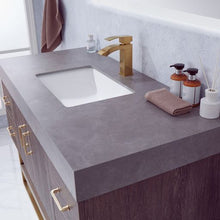 Load image into Gallery viewer, Vinnova Alistair 48&quot; Single Sink Bath Vanity in North Carolina Oak with Grey Sintered Stone Top and Mirror- Vinnova