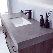 Load image into Gallery viewer, Vinnova Alistair 48B&quot; Single Sink Bath Vanity in North Carolina Oak with Grey Sintered Stone Top and Mirror- Vinnova