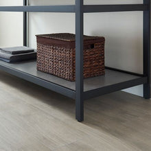 Load image into Gallery viewer, Vinnova Bilbao 60&quot; Double Vanity with Matte black stainless steel bracket match with Grey Sintered Stone Top- Vinnova