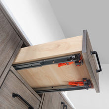 Load image into Gallery viewer, Vinnova Zaragoza 60&quot; Double Sink Bath Vanity in Classical Grey with White Composite Grain Stone Countertop- Vinnova