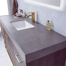 Load image into Gallery viewer, Vinnova Alistair 60&quot; Single Sink Bath Vanity in North Carolina Oak with Grey Sintered Stone Top and Mirror- Vinnova