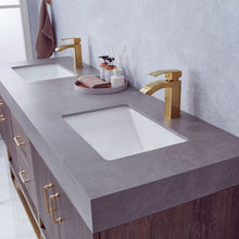 Load image into Gallery viewer, Vinnova Alistair 72&quot; Double Sink Bath Vanity in North Carolina Oak with Grey Sintered Stone Top- Vinnova