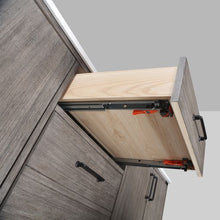 Load image into Gallery viewer, Vinnova Zaragoza 72&quot; Double Sink Bath Vanity in Classical Grey with White Composite Grain Stone Countertop- Vinnova