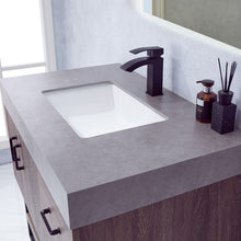 Load image into Gallery viewer, Vinnova Alistair 36B&quot; Single Sink Bath Vanity in North Carolina Oak with Grey Sintered Stone Top and Mirror- Vinnova