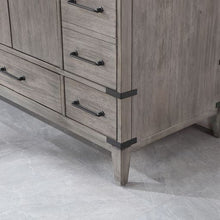 Load image into Gallery viewer, Vinnova Zaragoza 48&quot; Single Sink Bath Vanity in Classical Grey with White Composite Grain Stone Countertop and Mirror- Vinnova